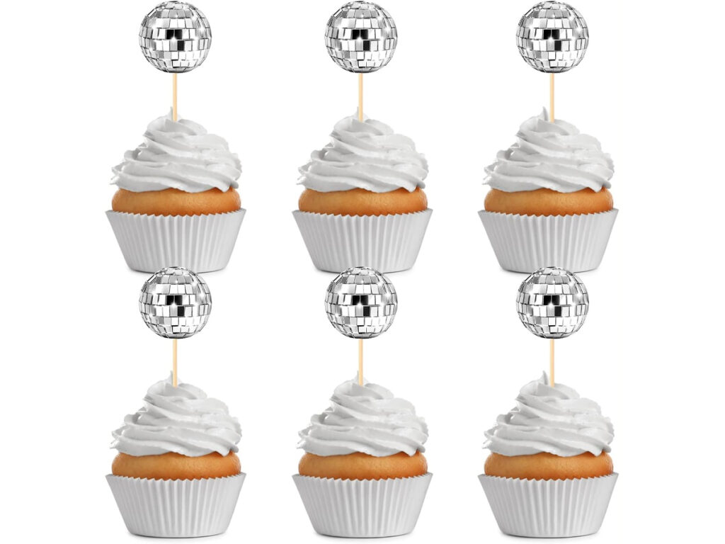 Disco Party Cupcake Toppers