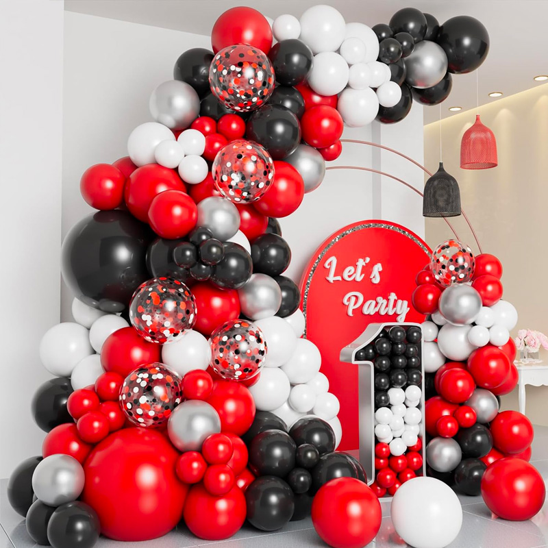 Red and Black Balloons
