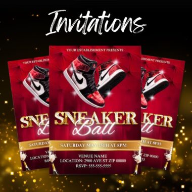 Sneaker Ball Invitations