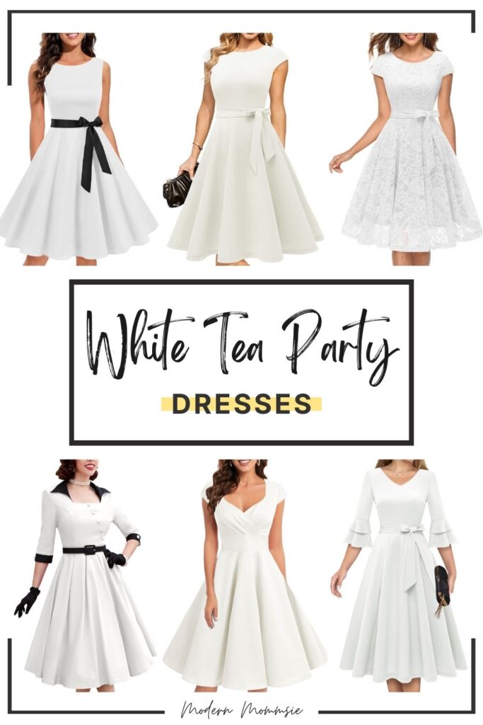 White Tea Party Dress